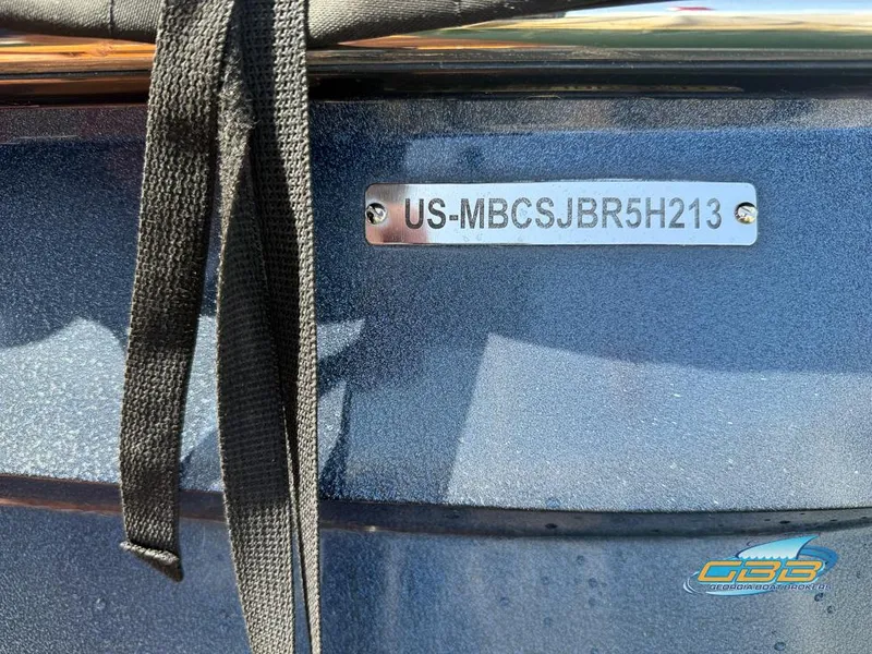 Slide: The Image of 2013 MasterCraft X-45 boat with visible hull identification number plate. - 32