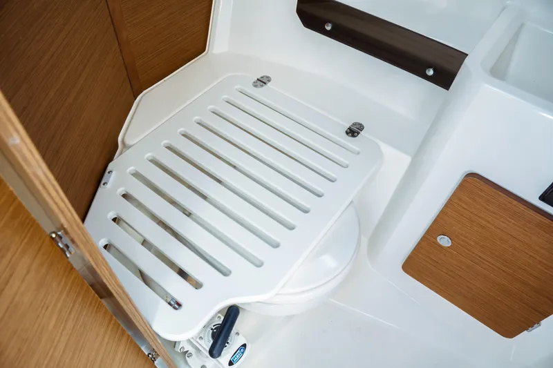 Slide: The Image of 2023 Jeanneau NC Weekender 795 Series 2 boat interior with compact bathroom design. - 57