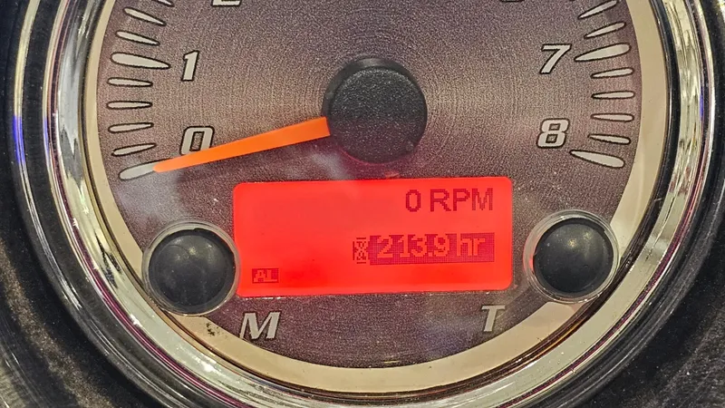 Slide: The Image of Tachometer of 2011 Yamaha Boats 242 Limited S showing 216.9 hours and 0 RPM. - 22