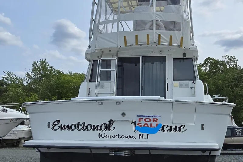 Slide: The Image of 1996 Silverton 37 Convertible boat for sale, named "Emotional Rescue," located in Waretown, NJ. - 42