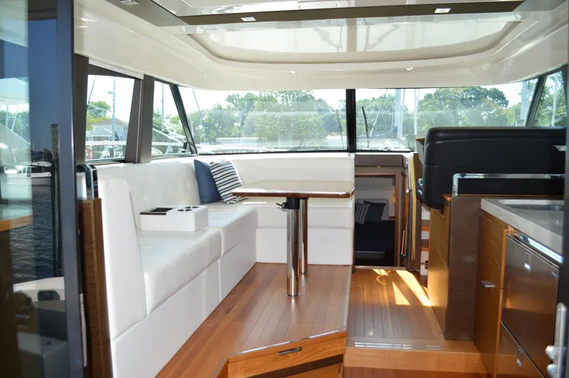 Slide: The Image of Luxurious interior of 2016 Tiara Yachts C44 Coupe with elegant seating and modern design. - 34