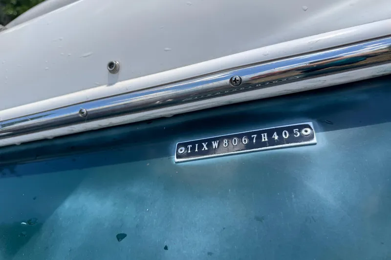 Slide: The Image of 2005 Tigé 24V boat hull identification number (HIN) plate close-up. - 14