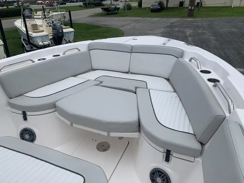 Slide: The Image of 2023 Sea Fox 268 Commander boat with spacious seating and modern design. - 28