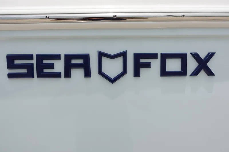 Slide: The Image of Sea Fox 248 Commander 2025 logo on boat exterior. - 3