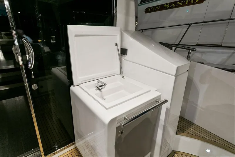 Slide: The Image of Luxury yacht Azimut 66 (2020) with sleek outdoor sink area. - 24