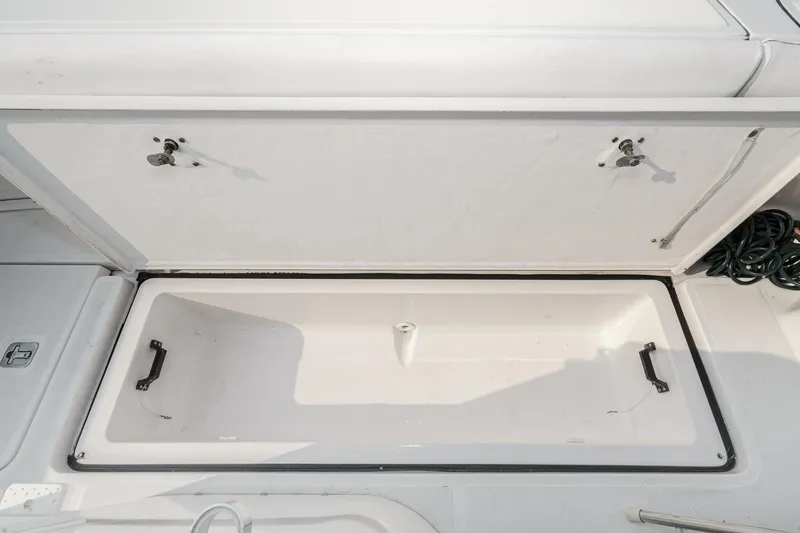 Slide: The Image of Open storage compartment on a 2002 Tiara Yachts 4100 Open boat. - 45