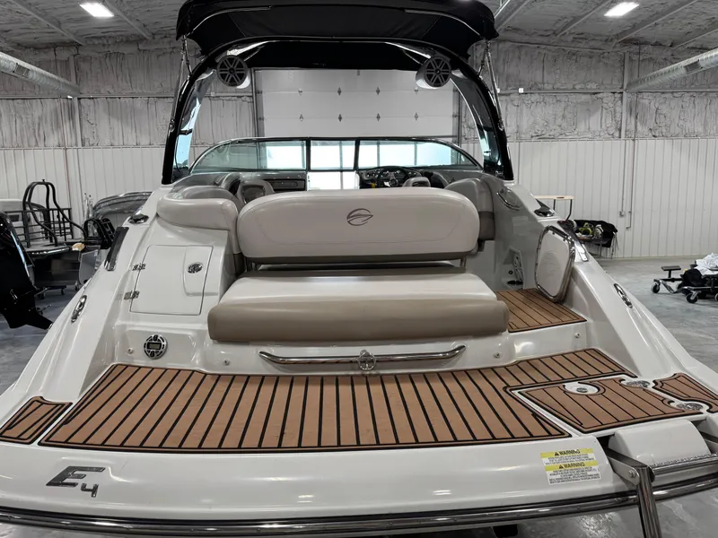 Slide: The Image of 2015 Crownline Eclipse E4 boat with luxurious interior. - 5