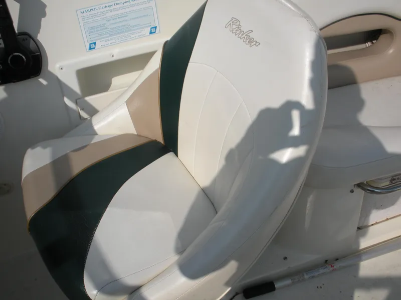 Slide: The Image of 1999 Rinker 232 Captiva Cuddy boat on trailer at Happy Days Boating Co. - 3