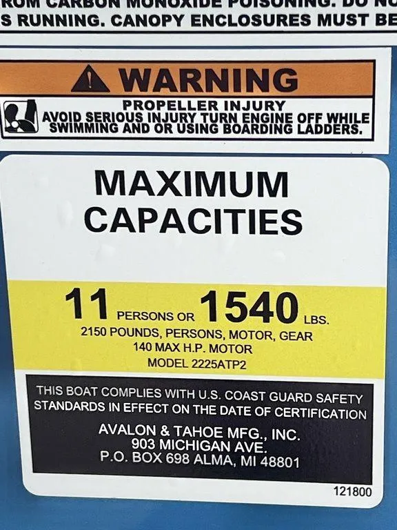 Slide: The Image of Avalon LSZ 23' Cruise Rear Bench - IN STOCK 2024 - 30