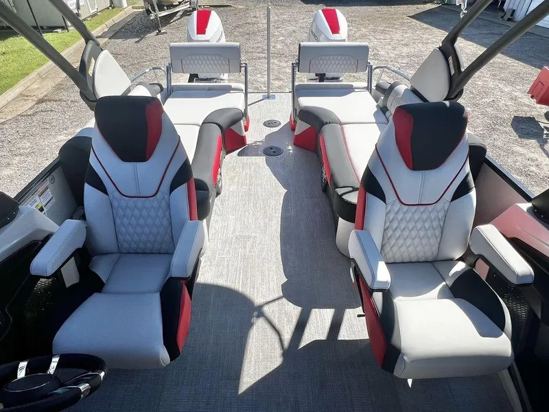 Slide: The Image of Avalon Excalibur LTD 25' Quad Lounge Windshield - Triple Toon TWIN - IN STOCK 2025 - 11