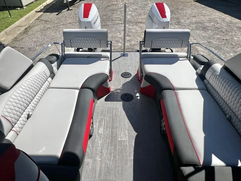 Slide: The Image of Avalon Excalibur LTD 25' Quad Lounge Windshield - Triple Toon TWIN - IN STOCK 2025 - 14