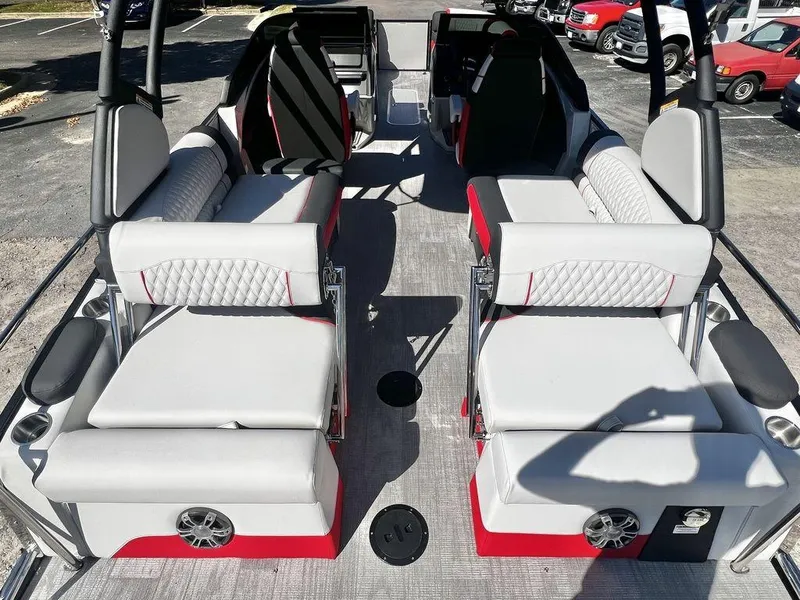 Slide: The Image of Avalon Excalibur LTD 25' Quad Lounge Windshield - Triple Toon TWIN - IN STOCK 2025 - 18
