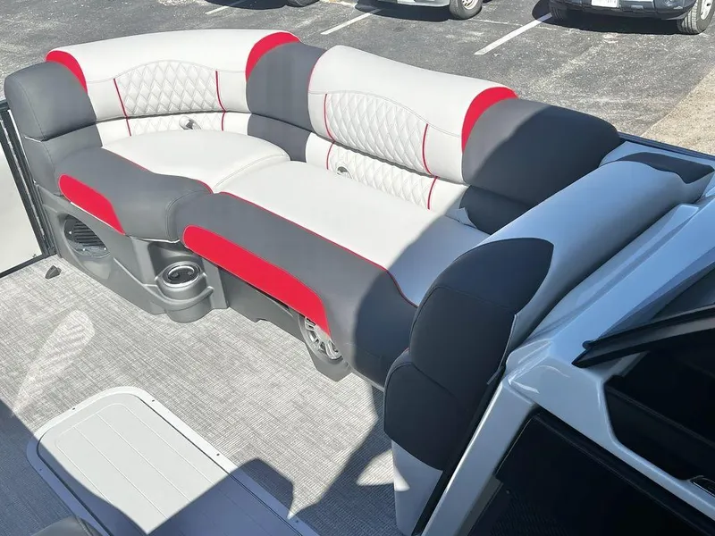 Slide: The Image of Avalon Excalibur LTD 25' Quad Lounge Windshield - Triple Toon TWIN - IN STOCK 2025 - 27