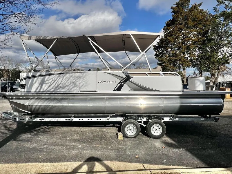 Slide: The Image of Avalon LSZ 23' Cruise Rear Bench TT - Triple Toon - IN STOCK 2025 - 2