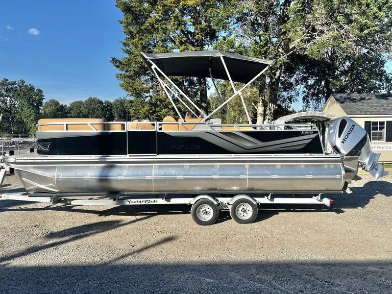 Slide: The Image of Avalon Venture 85 23' Versatile Rear Bench - Triple Toon - IN STOCK 2025 - 2