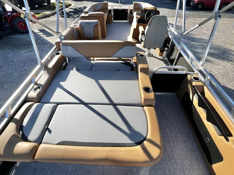 Slide: The Image of Avalon Venture 85 23' Versatile Rear Bench - Triple Toon - IN STOCK 2025 - 21