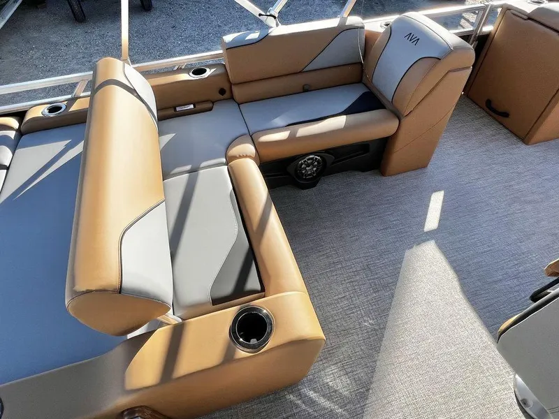 Slide: The Image of Avalon Venture 85 23' Versatile Rear Bench - Triple Toon - IN STOCK 2025 - 24