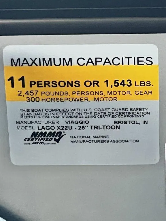 Slide: The Image of Viaggio Lago X 22' U (Quad Lounge) Triple-Toon - IN STOCK 2025 - 29