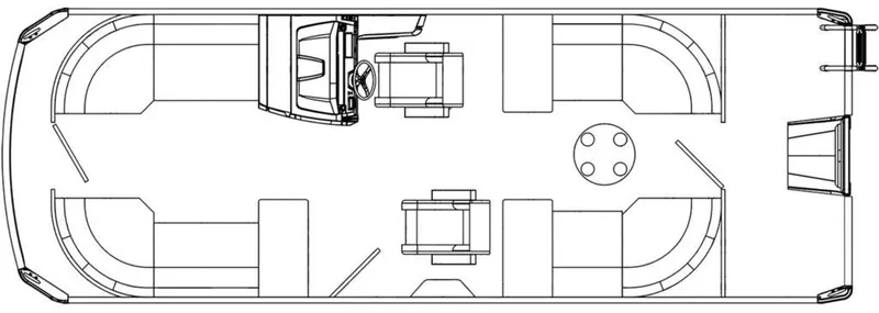 Slide: The Image of Viaggio Lago X 22' U (Quad Lounge) Triple-Toon - IN STOCK 2025 - 31