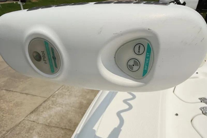 Slide: The Image of Close-up of a 2005 Sea Fox 245 Bay Fisher boat control panel. - 9