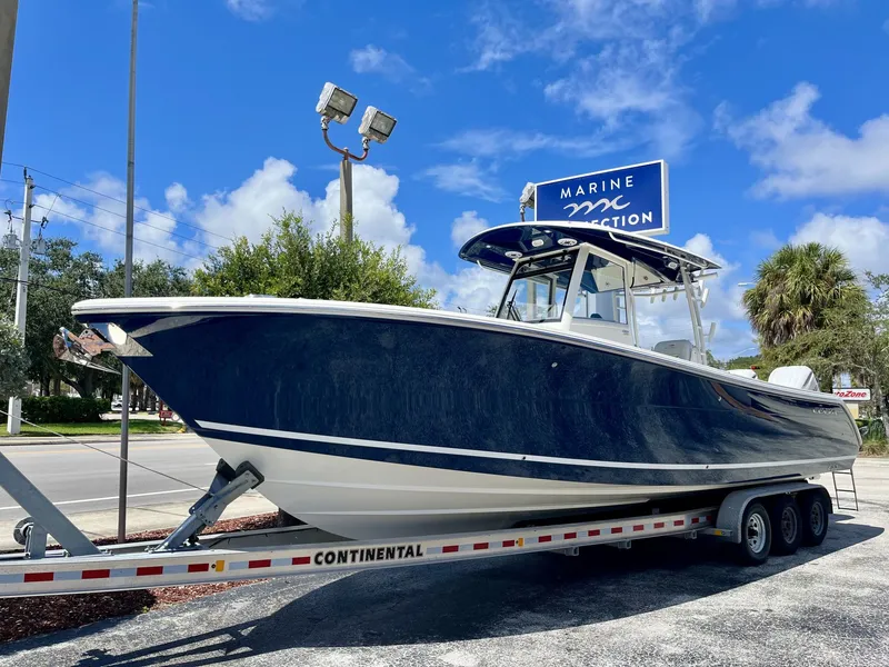 Slide: The Image of Cobia 320 Center Console 2025 - 2