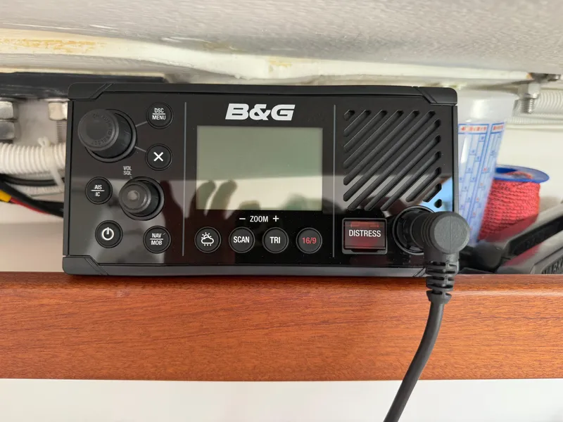 Slide: The Image of B&G marine radio installed on a 2022 J Boats J/9 sailboat. - 41