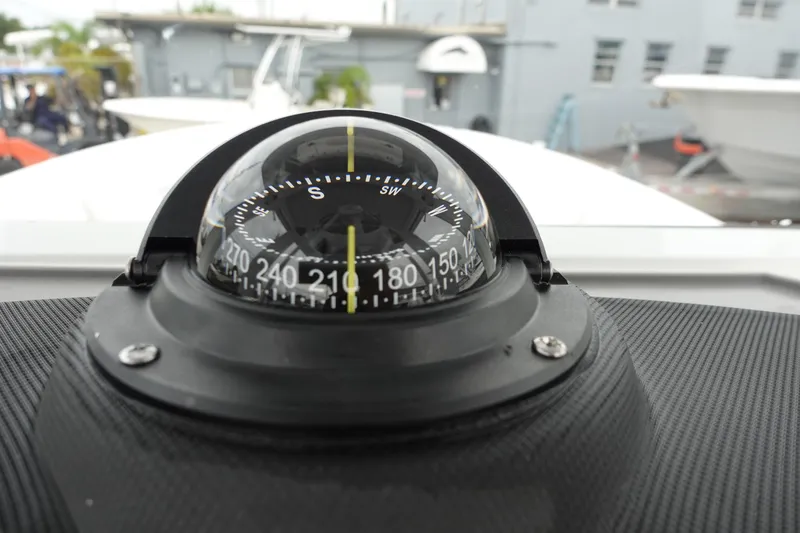 Slide: The Image of Compass on 2025 Sea Fox 268 Commander boat dashboard, showing south direction. - 7