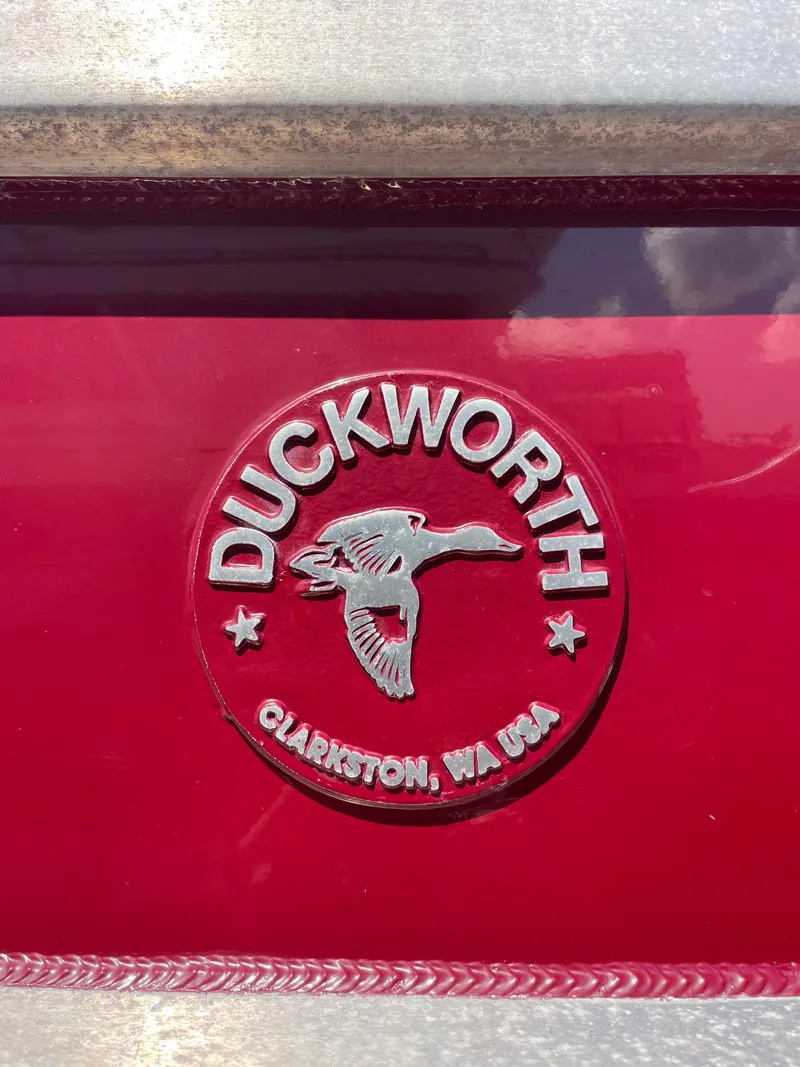 Slide: The Image of Duckworth 28 Offshore 2018 emblem with flying duck, Clarkston, WA, USA. - 12
