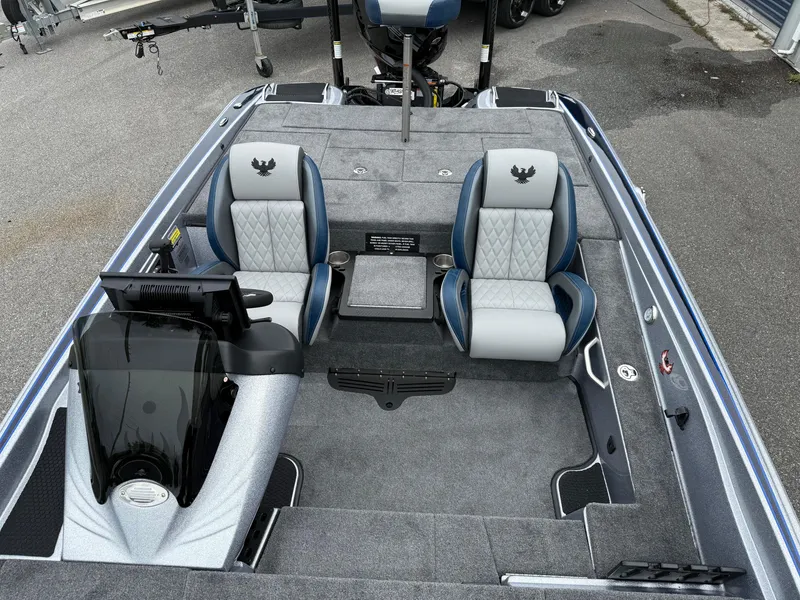 Slide: The Image of 2026 Phoenix 721 ZXL boat interior with dual seats and modern dashboard. - 8