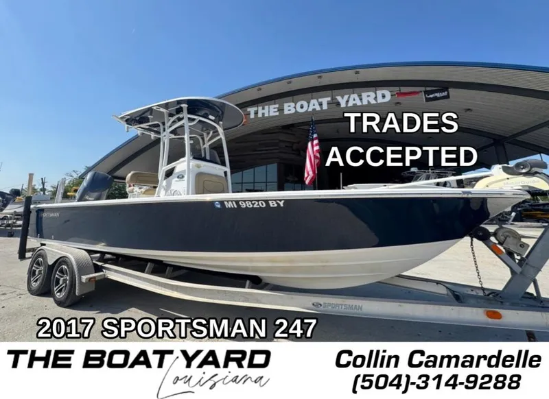 The Image of 2017 Sportsman Masters 247 Bay Boat on trailer at The Boat Yard, trades accepted. - 1