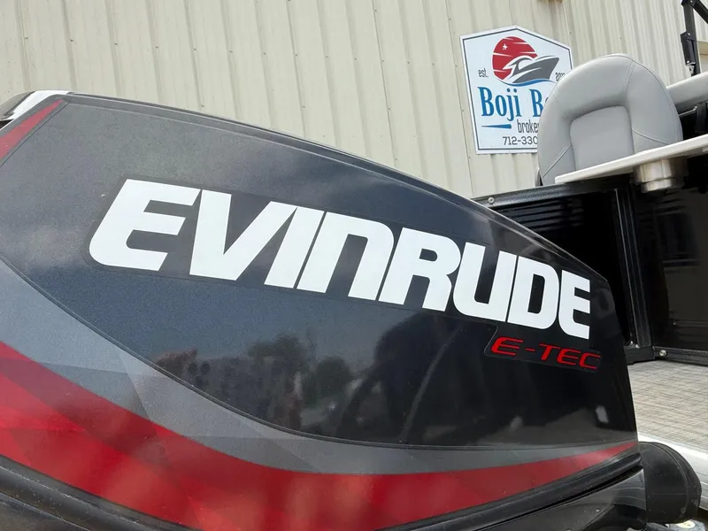 Slide: The Image of Evinrude E-TEC motor on 2018 Misty Harbor 2085 Biscayne Bay FS boat. - 10