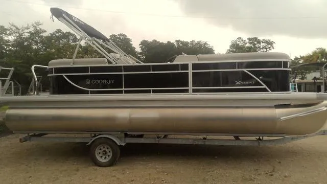 Slide: The Image of Photo placeholder for 2025 Godfrey Pontoons Xperience 2286 SBX Sport Tube 27 In. Package. - 1