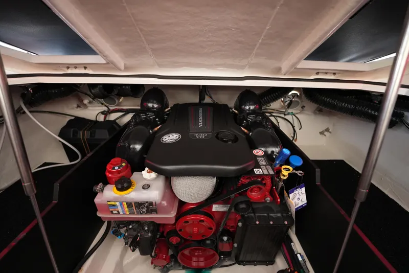 Slide: The Image of 2025 Regal LS9 engine compartment showcasing advanced marine engineering. - 24