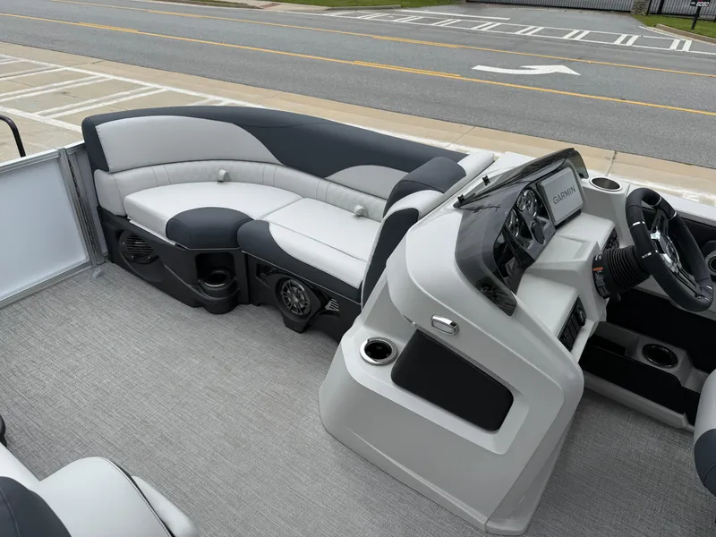 Slide: The Image of 2025 Avalon LSZ Versatile Rear Lounger interior with modern seating and sleek dashboard design. - 25