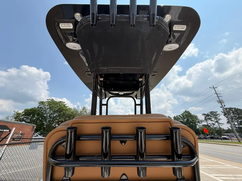 Slide: The Image of Interior view of 2025 Key West 250BR boat, showcasing sleek design and outdoor setting. - 25