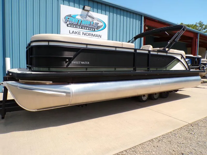 Slide: The Image of 2025 Godfrey Sweetwater 2286 SB pontoon boat at Foothills Marine Center, Lake Norman. - 18