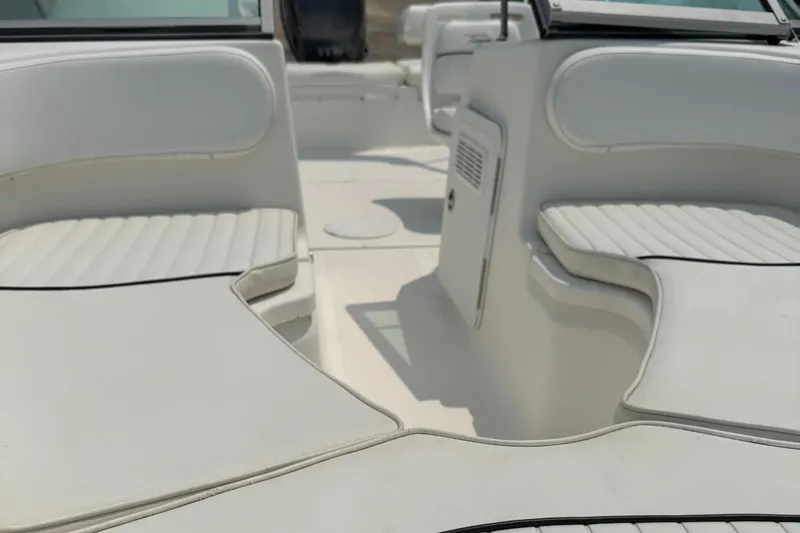 Slide: The Image of 2009 Pioneer 175 Venture boat console with windshield and control panel. - 5