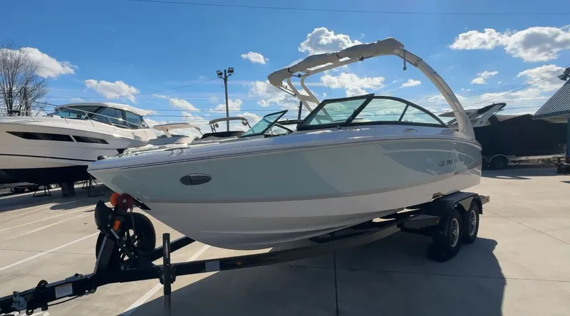 Slide: The Image of 2026 Regal LS2 Ultimate boat on trailer at Pier Marine. - 6