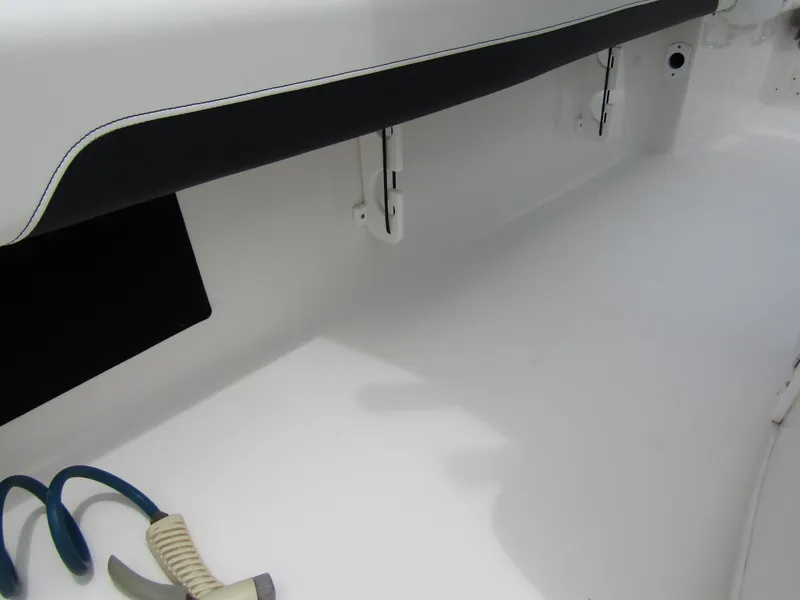 Slide: The Image of 2021 Tidewater 2700 Carolina Bay boat interior detail with storage compartment. - 38