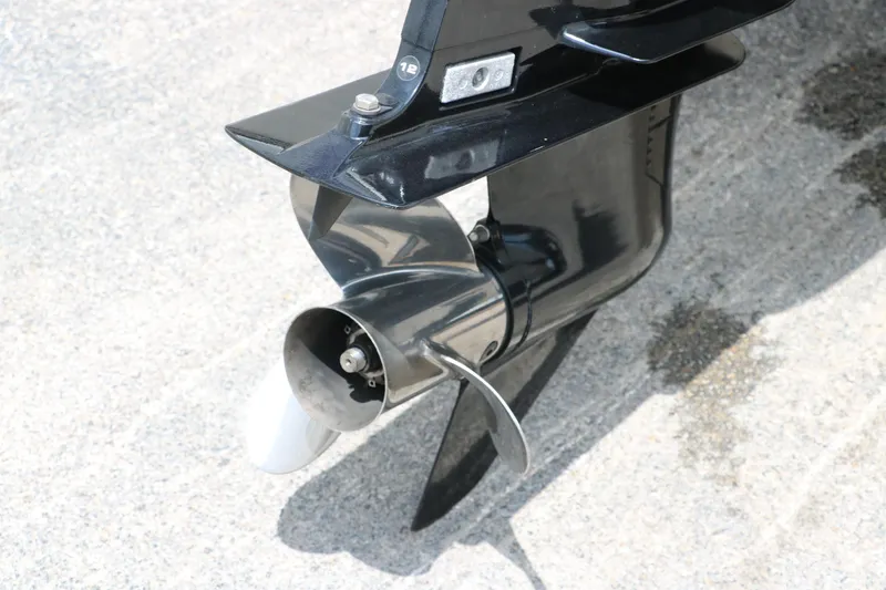 Slide: The Image of Propeller of 2009 Triton 17 Explorer boat on concrete surface. - 6