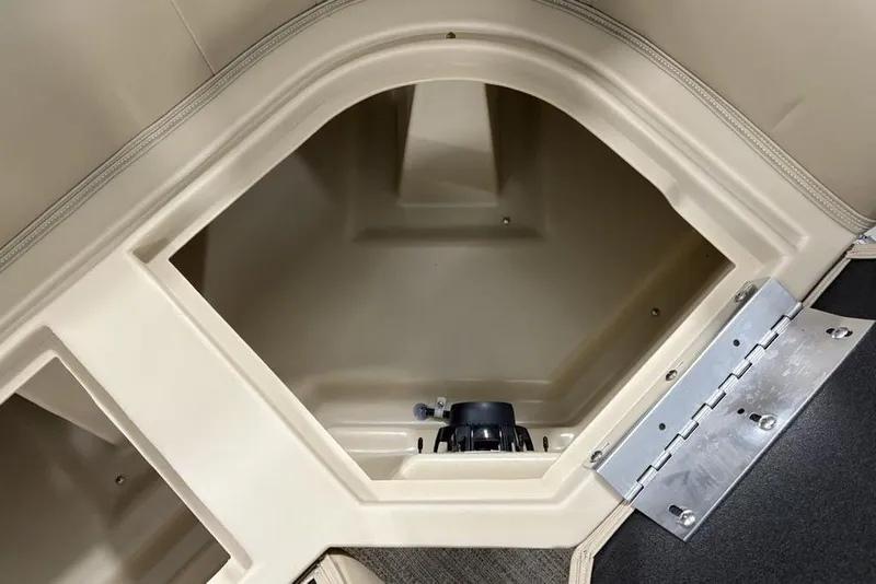 Slide: The Image of Storage compartment of 2025 Godfrey Xperience 2286 SBX Sport Tube boat. - 12