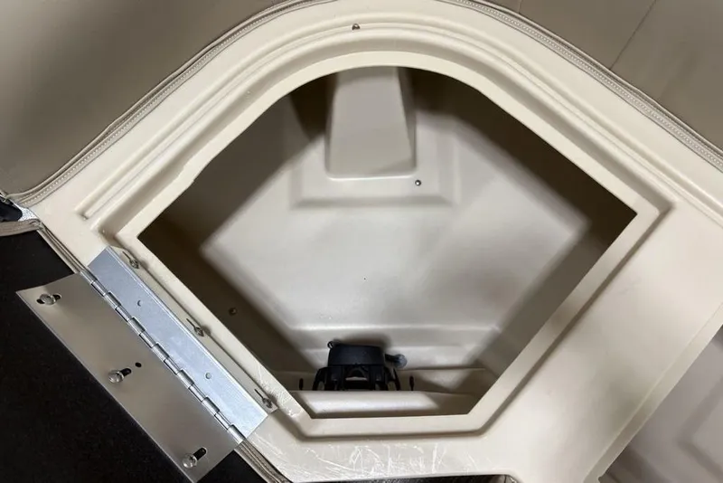 Slide: The Image of Storage compartment of 2025 Godfrey Xperience 2286 SBX iMPACT Center Tube Package. - 9