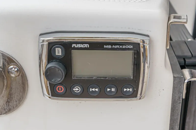 Slide: The Image of Fusion MS-NRX200i marine stereo control on 2014 Cutwater C-30 SC LE boat. - 19