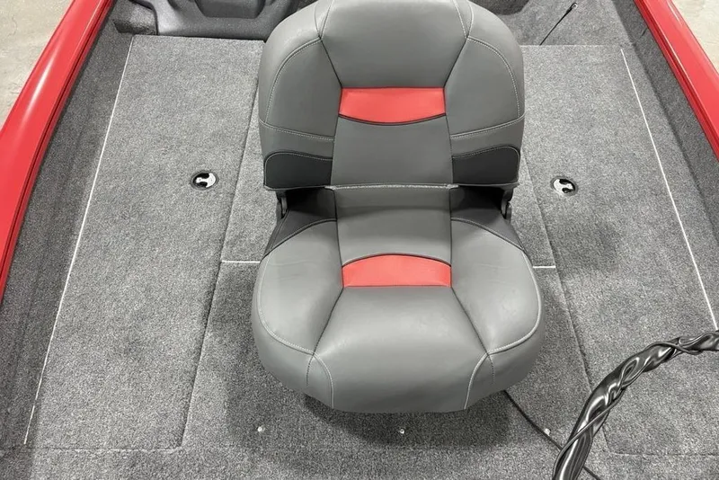 Slide: The Image of Gray and red seat on 2025 Tracker Pro Team™ 190 boat deck. - 5