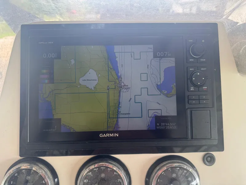 Slide: The Image of Electrical panel of a 2008 Avanti 36 boat with wiring and equipment. - 14