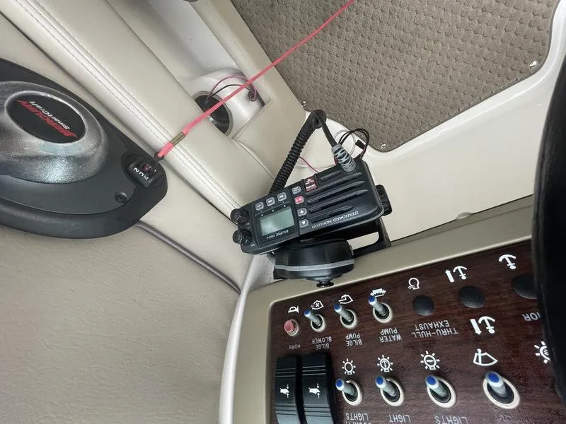 Slide: The Image of Control panel of a 2012 Sea Ray 260 Sundeck with radio and speaker. - 3