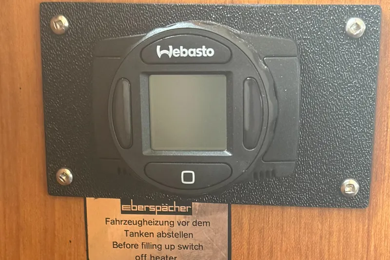 Slide: The Image of Webasto control panel on 1986 Kha Shing 37' boat with Eberspächer instructions. - 50