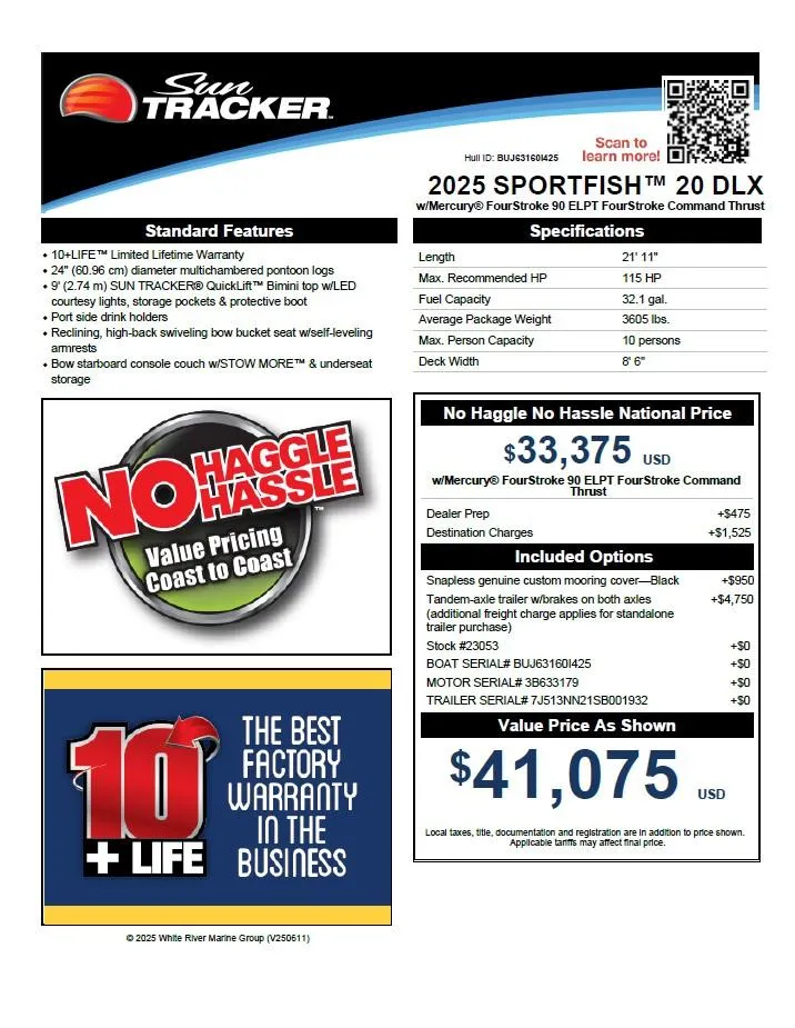 Slide: The Image of Sun Tracker SportFish 20 DLX 2025 - 81