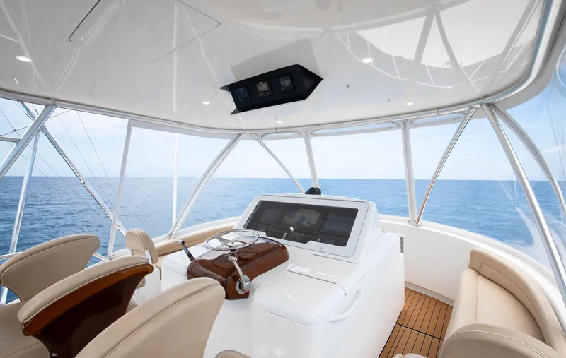 Slide: The Image of Viking 48 FULL CIRCLE - Flybridge Helm & Seating - 17