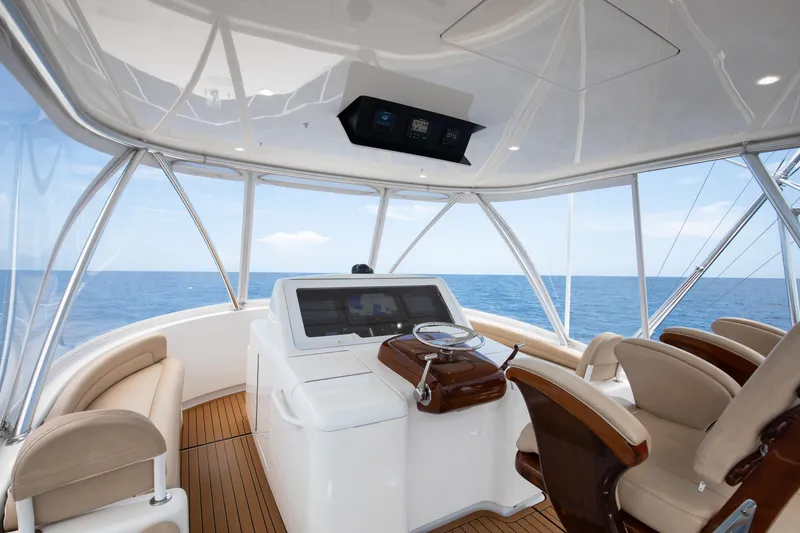 Slide: The Image of Viking 48 FULL CIRCLE - Flybridge Helm & Seating - 18